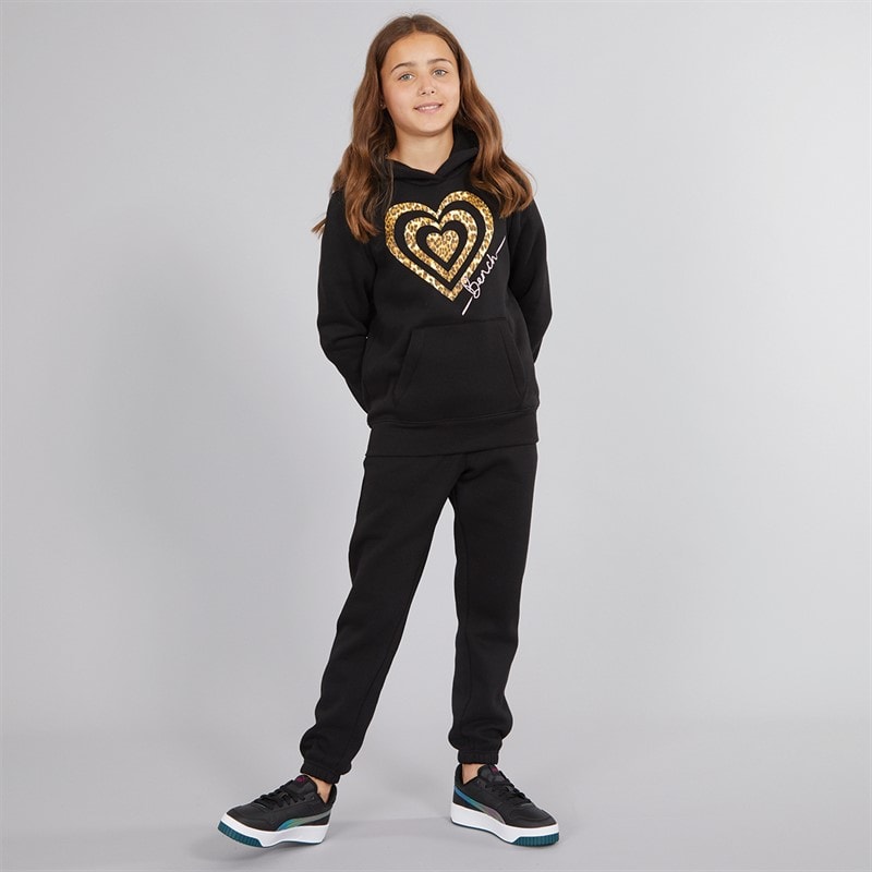Bench Ensemble de Survêtement Fille Enioa avec sweat à Capuche et jogging Noir - Image 4