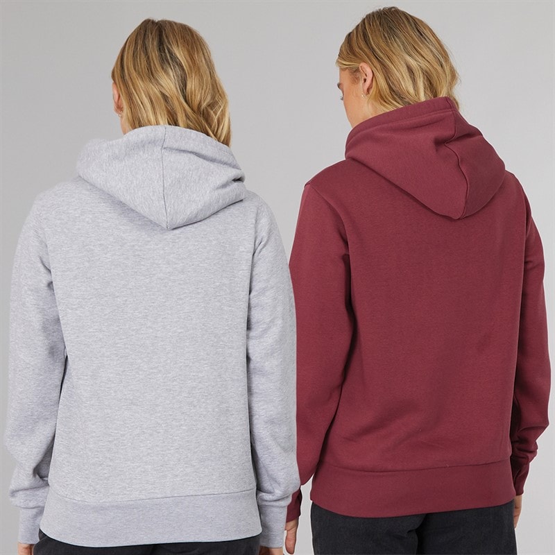 Bench Pacquet Double Sweat-shirts à Capuche Femme Gris Chiné Cordovan - Image 2
