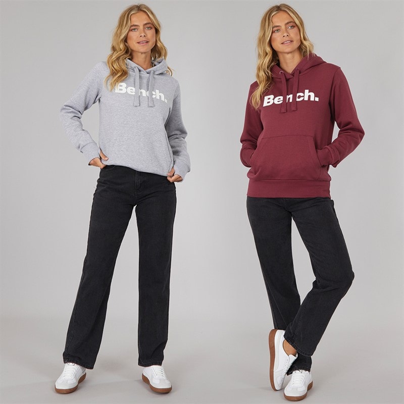 Bench Pacquet Double Sweat-shirts à Capuche Femme Gris Chiné Cordovan - Image 3