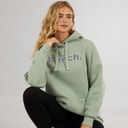 Bench Dames Dayla Oversized Hoodie Donker Salie Groen