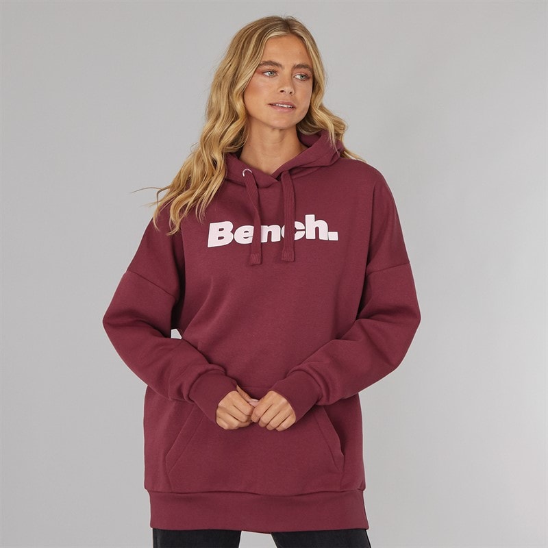 Bench Sweat à Capuche oversize Dayla Femme bordeaux