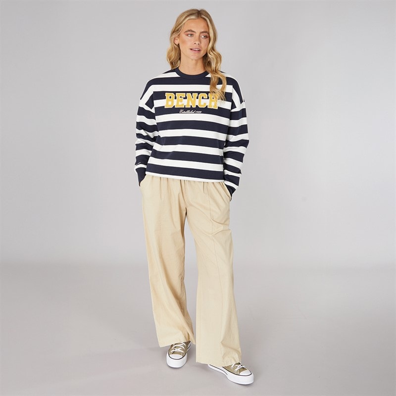 Bench Dames Jaye Sweatshirt Navy Winter Wit - Afbeelding 3