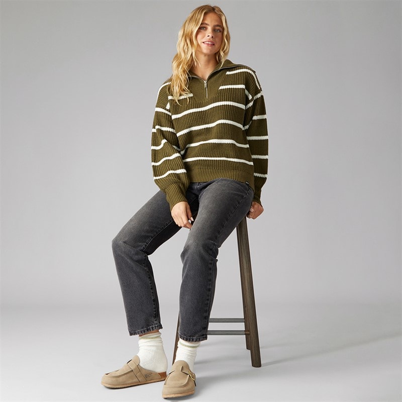 Bench Dames Margita Jumper Donker Olijf - Afbeelding 4