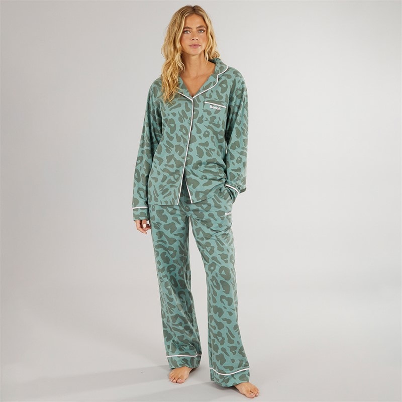 Bench Dames Korda Pyjama Donker Salie Luipaard - Afbeelding 3
