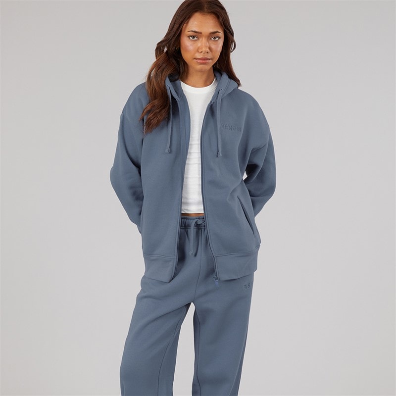Bench Dames Zip Thru Trainingspak Honest Indigo - Afbeelding 3