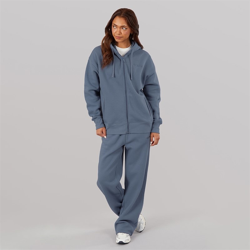 Bench Dames Zip Thru Trainingspak Honest Indigo - Afbeelding 4