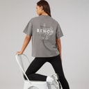 Bench Dames Yalo T-Shirt Grafiet Grijs