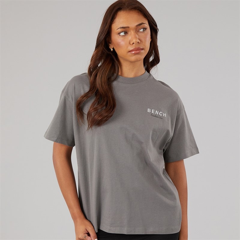 Bench Dames Yalo T-Shirt Grafiet Grijs - Afbeelding 2