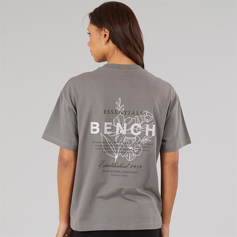 Bench Dames Yalo T-Shirt Grafiet Grijs - Afbeelding 3