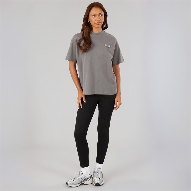 Bench Dames Yalo T-Shirt Grafiet Grijs - Afbeelding 4