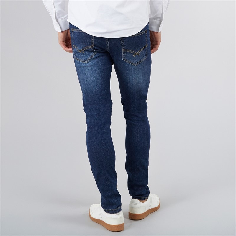 Bench Heren Ralemo Skinny Jeans Darkwash - Afbeelding 2