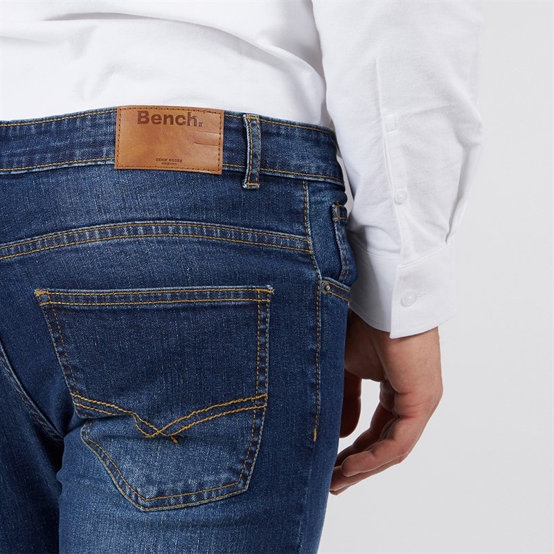 Bench Heren Ralemo Skinny Jeans Darkwash - Afbeelding 3