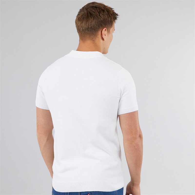 Bench Herren Brescia Strick Polo Weiß - Bild 2