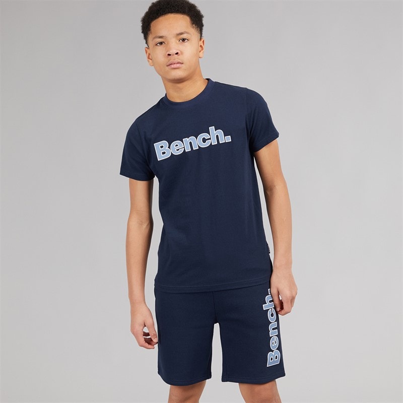 Bench Jongens Gowsen B T-shirt En Shorts Co-ord Set Navy