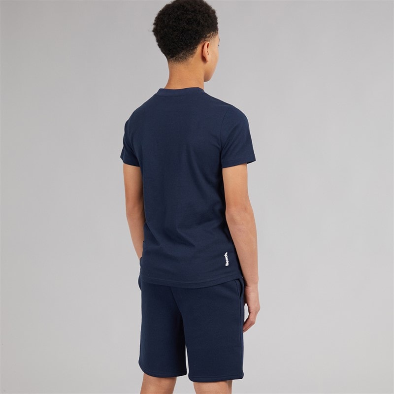 Bench Jongens Gowsen B T-shirt En Shorts Co-ord Set Navy - Afbeelding 2