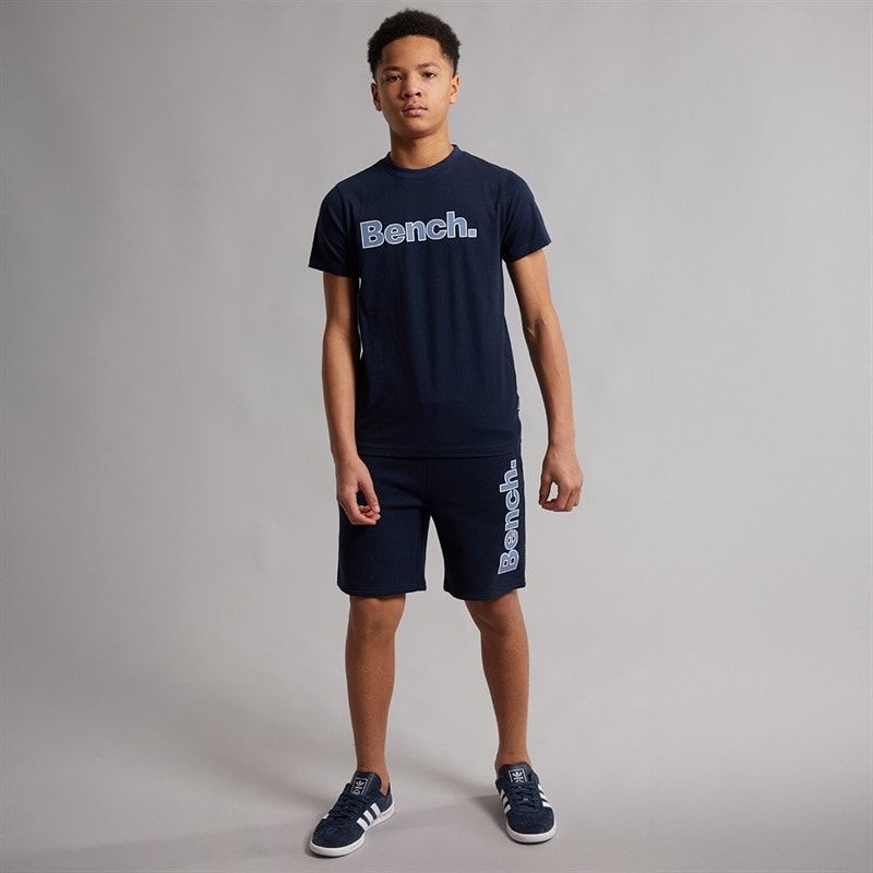 Bench Jongens Gowsen B T-shirt En Shorts Co-ord Set Navy - Afbeelding 4