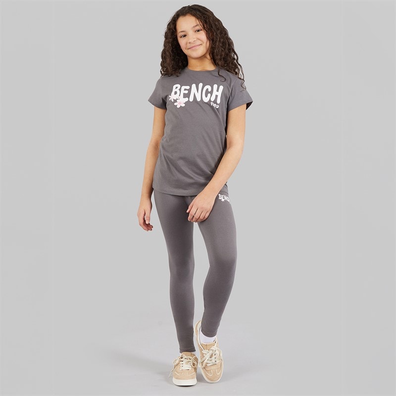 Bench Mädchen Wibsy T Shirt Und Leggings Set Charcoal - Bild 3