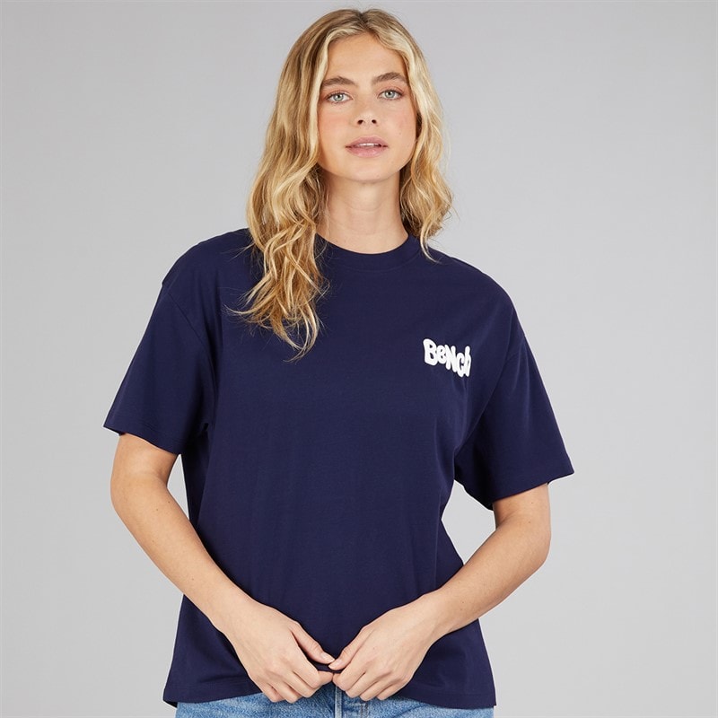 Bench T-shirt oversize Sarrine Femme Deep Navy - Image 2