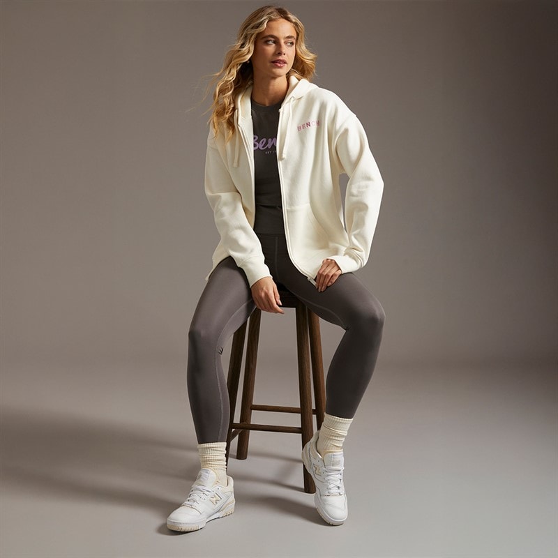Bench Dames Catryn Hoodie Winter White - Afbeelding 4