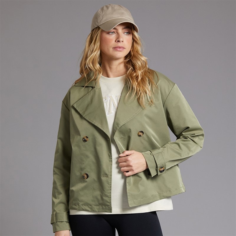 Bench Damen Hüftlange Trenchcoat Khaki - Bild 3