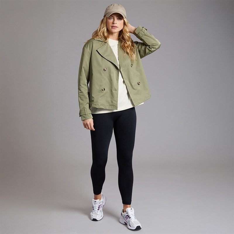 Bench Damen Hüftlange Trenchcoat Khaki - Bild 4