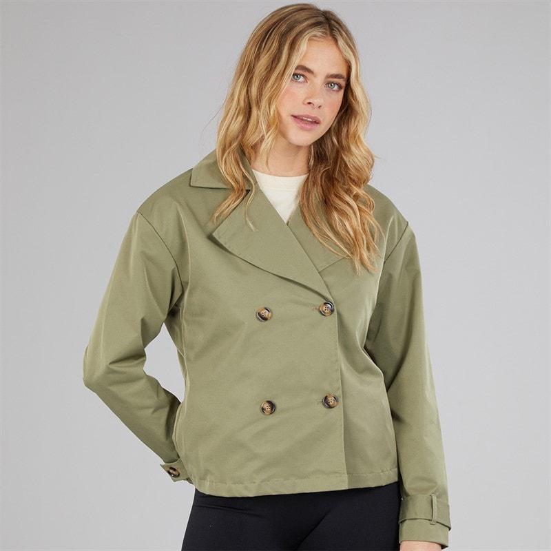 Bench Damen Hüftlange Trenchcoat Khaki - Bild 5