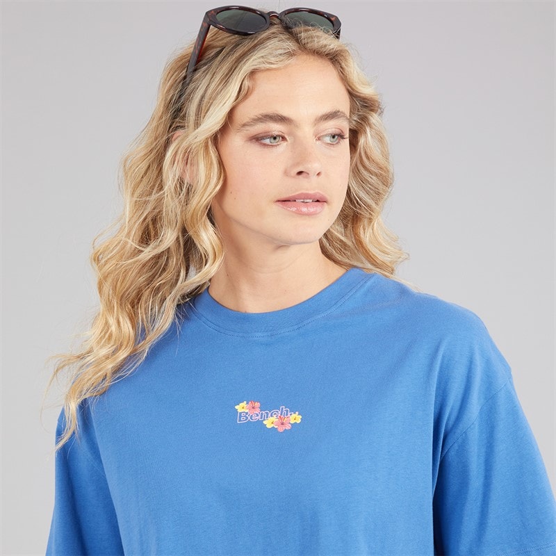 Bench Dames Craya T-shirt Cobalt Blue - Afbeelding 5