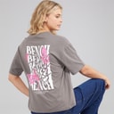 Bench Dames Reisy T-shirt Charcoal