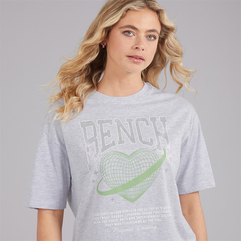 Bench Jilen T-shirt dla niej kolor Grey Marl – zdjęcie  3