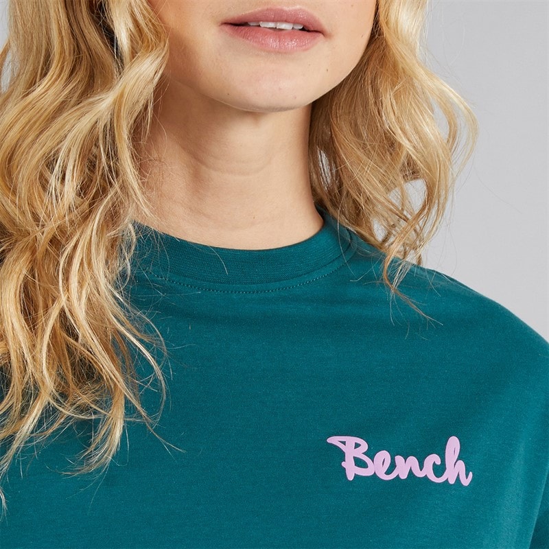 Bench Dames Enalla T-shirt Deep Teal - Afbeelding 3