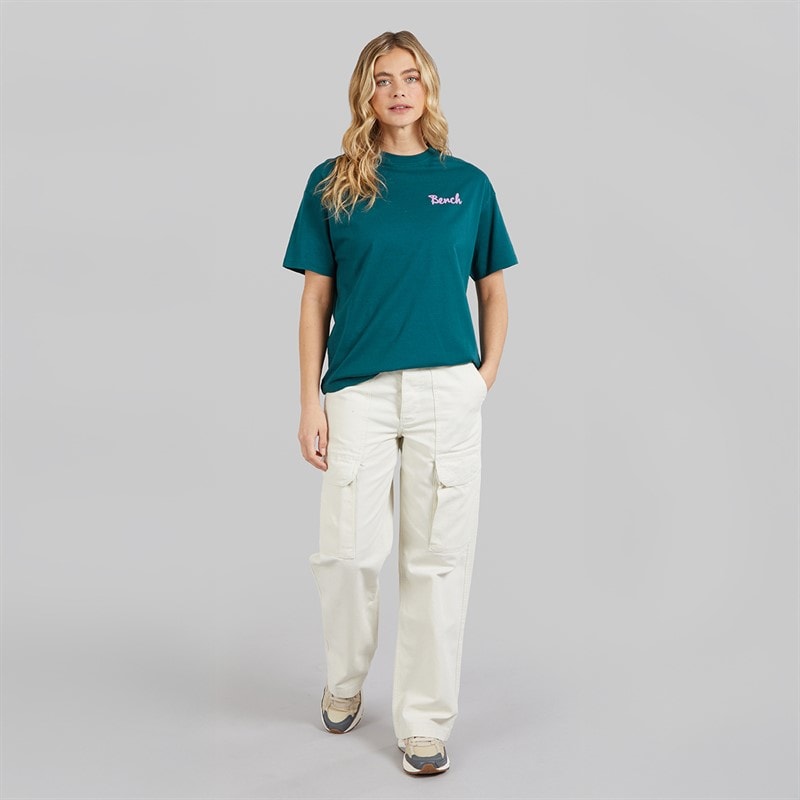 Bench Dames Enalla T-shirt Deep Teal - Afbeelding 4