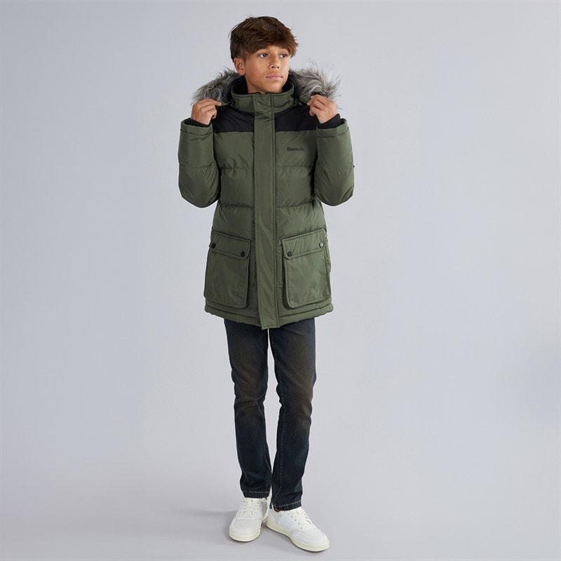Bench Junge Propp gesteppter Parka Mantel Khaki - Bild 4