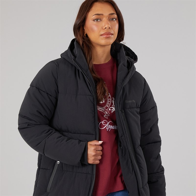 Bench Manteau d'hiver matelassé long Femme Cendrillon Noir - Image 3