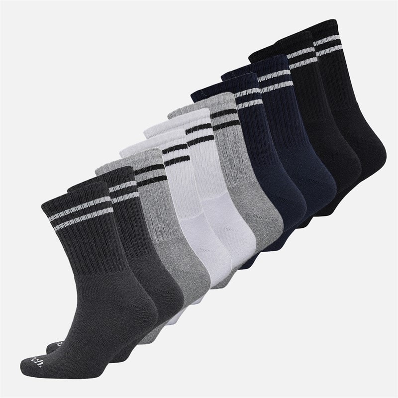 Bench Herren Zehn Pack Rundhals Socken Mixed