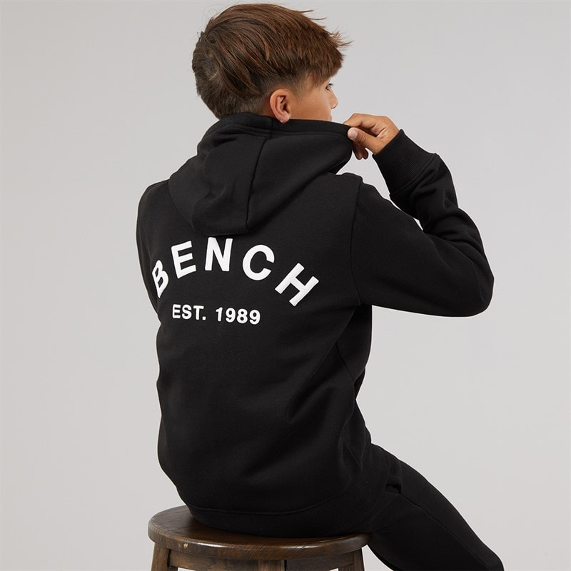 Bench Jongens Crugyll Hoodie En Joggers Trainingspak Zwart