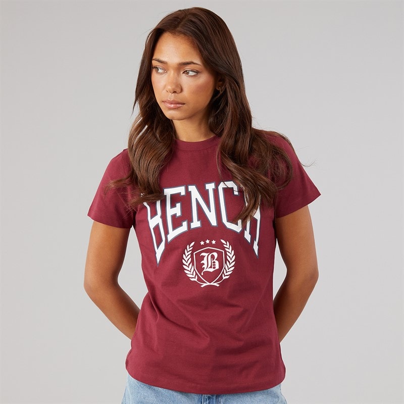 Bench Damen Ishra Drei Pack T-Shirts Grey Marl/Cordovan/Navy - Bild 2