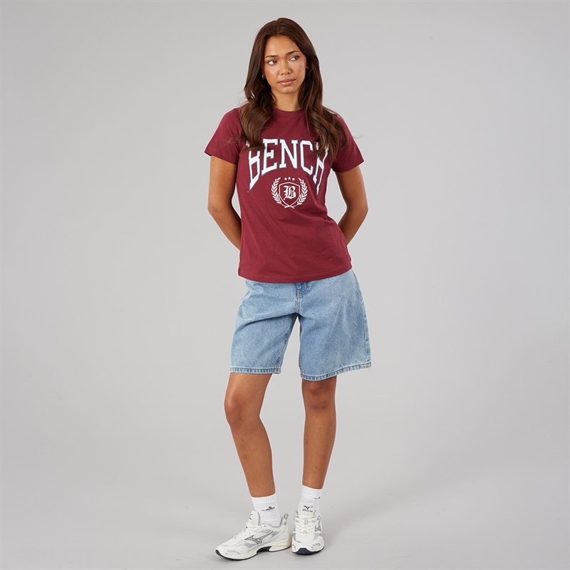 Bench Damen Ishra Drei Pack T-Shirts Grey Marl/Cordovan/Navy - Bild 4