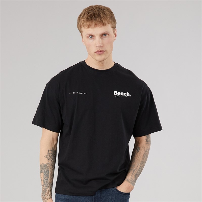 Bench Terlon T-shirt oversize dla niego kolor Czarny – zdjęcie  2