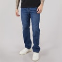 Bench Herren Sartus Straight Jeans Mid Blue Wash