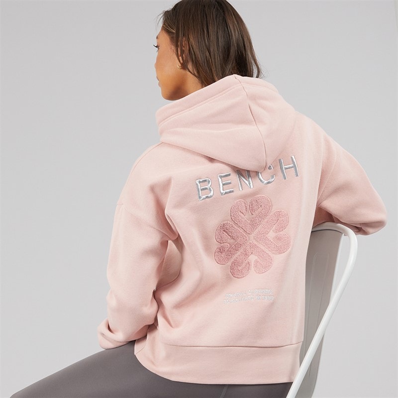 Bench Sweat à Capuche Amba Femme avec graphique en bouclé Light Dusky Pink