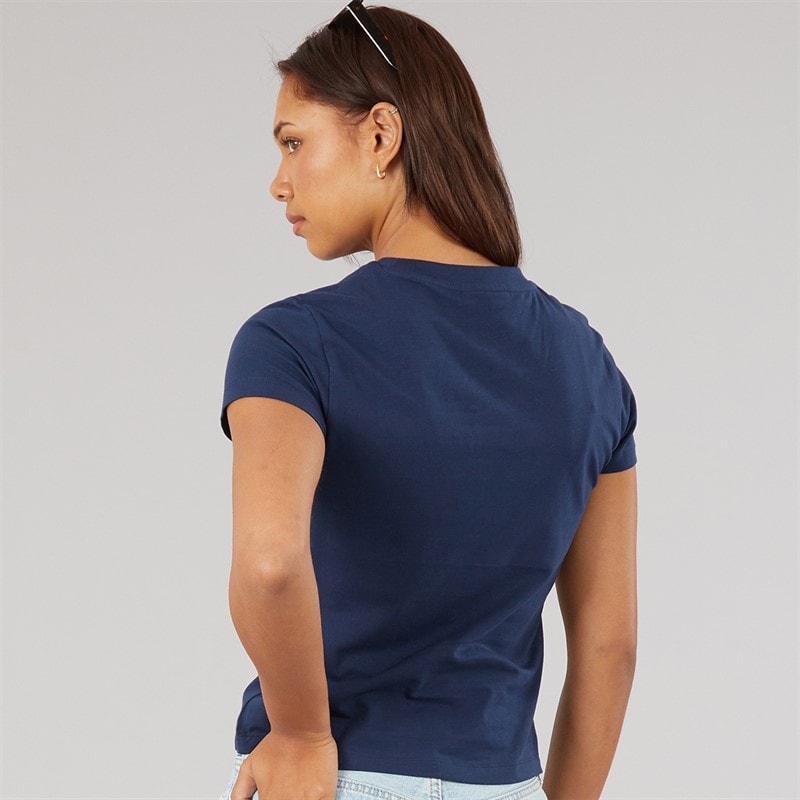 Bench T-shirt bébé Ress ajusté Femme avec imprimé graphique Navy - Image 2