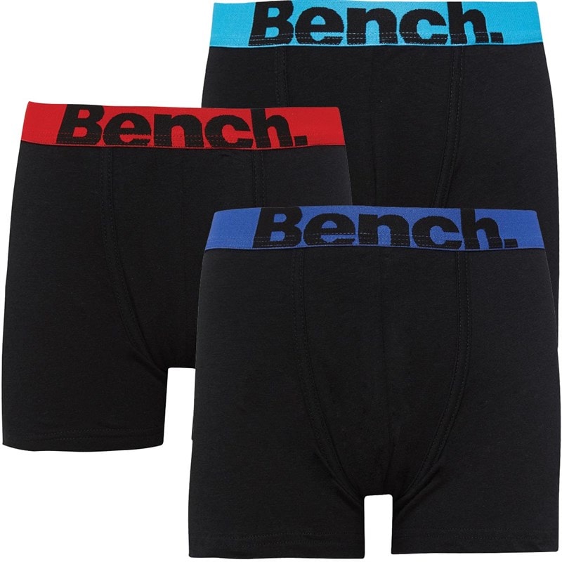Bench Jongens Harrow Drie Pack Boxers Zwart - Afbeelding 1