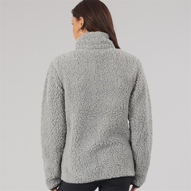 Bench Damen Sherpa Fleece Jacke Grau - Bild 2