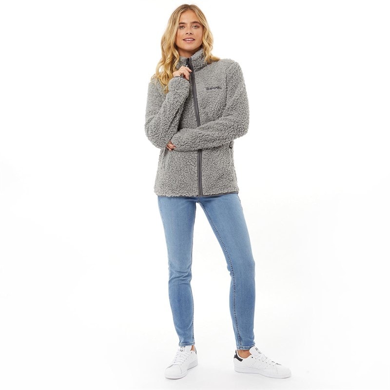 Bench Damen Sherpa Fleece Jacke Grau - Bild 3