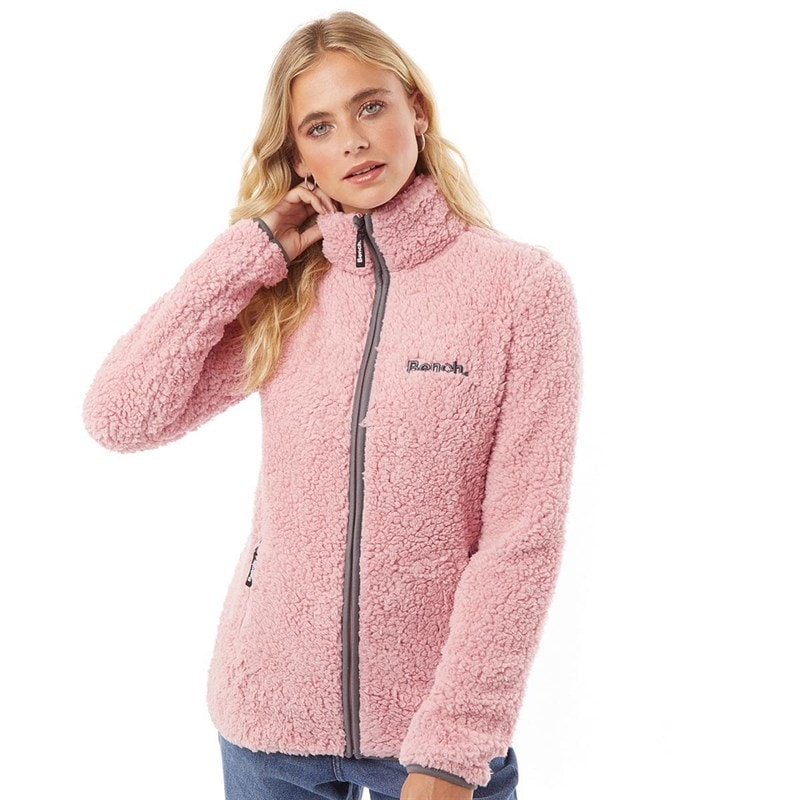 Bench Dames Sherpa Fleece Jas Roze - Afbeelding 1