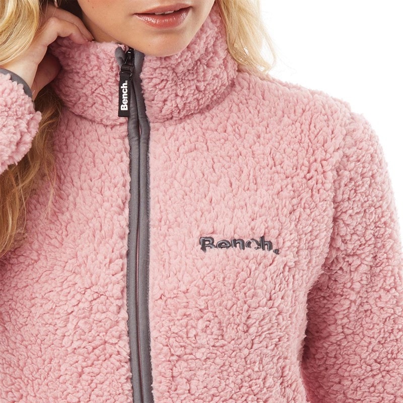 Bench Dames Sherpa Fleece Jas Roze - Afbeelding 3