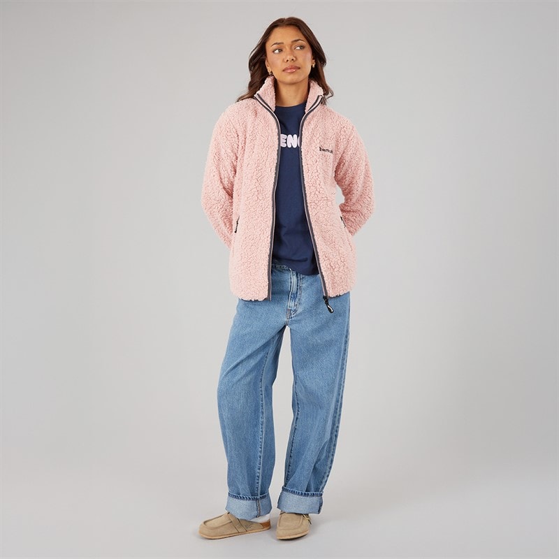 Bench Veste en Polaire Sherpa Femme Rose - Image 4
