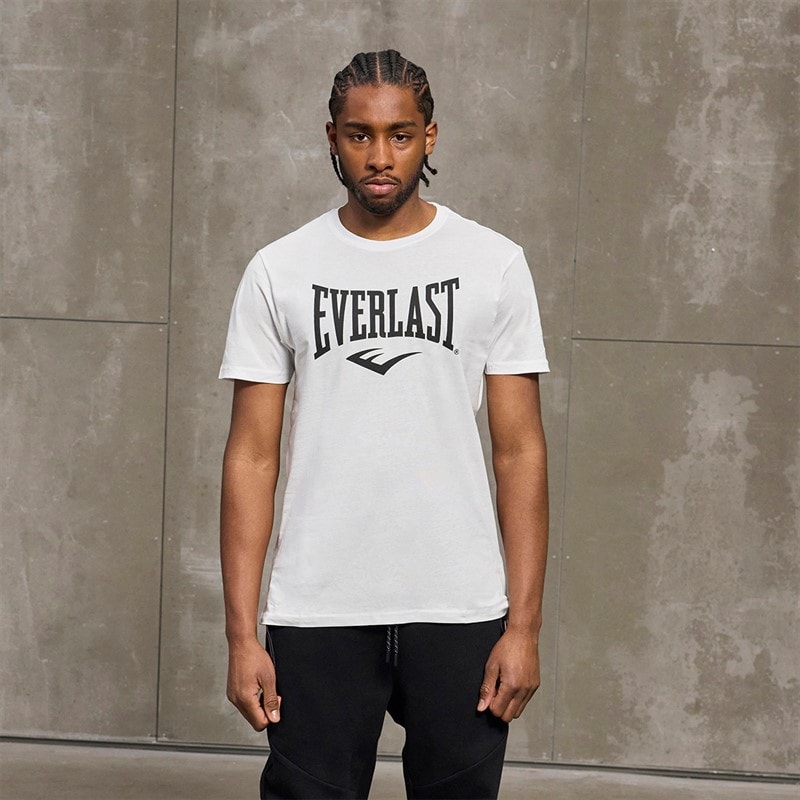 Everlast T-shirt blanc à logo Maximized emblématique homme