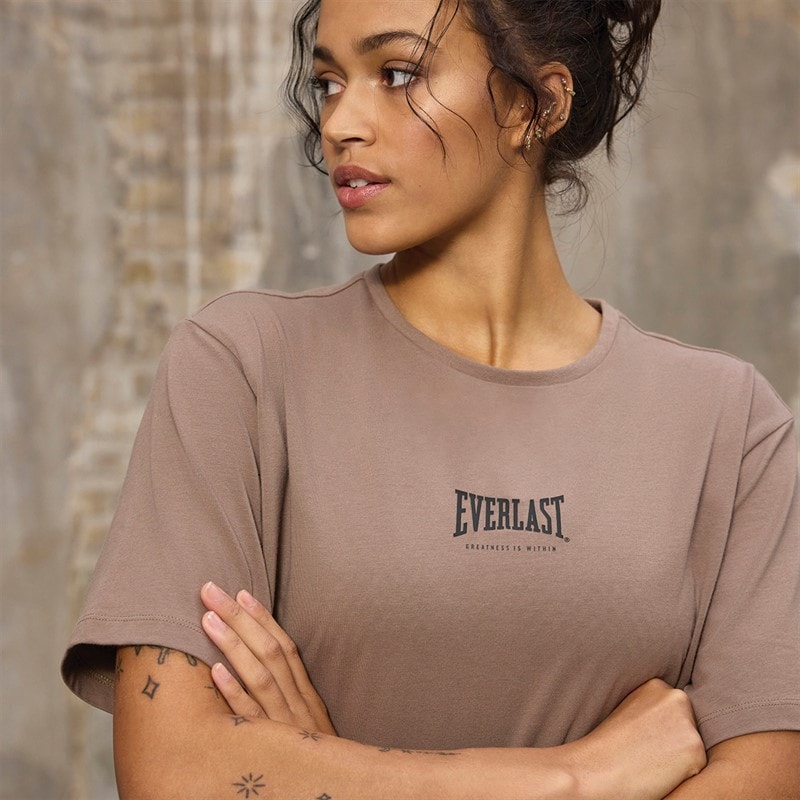 Everlast T-shirt Dames Fossil - Afbeelding 3