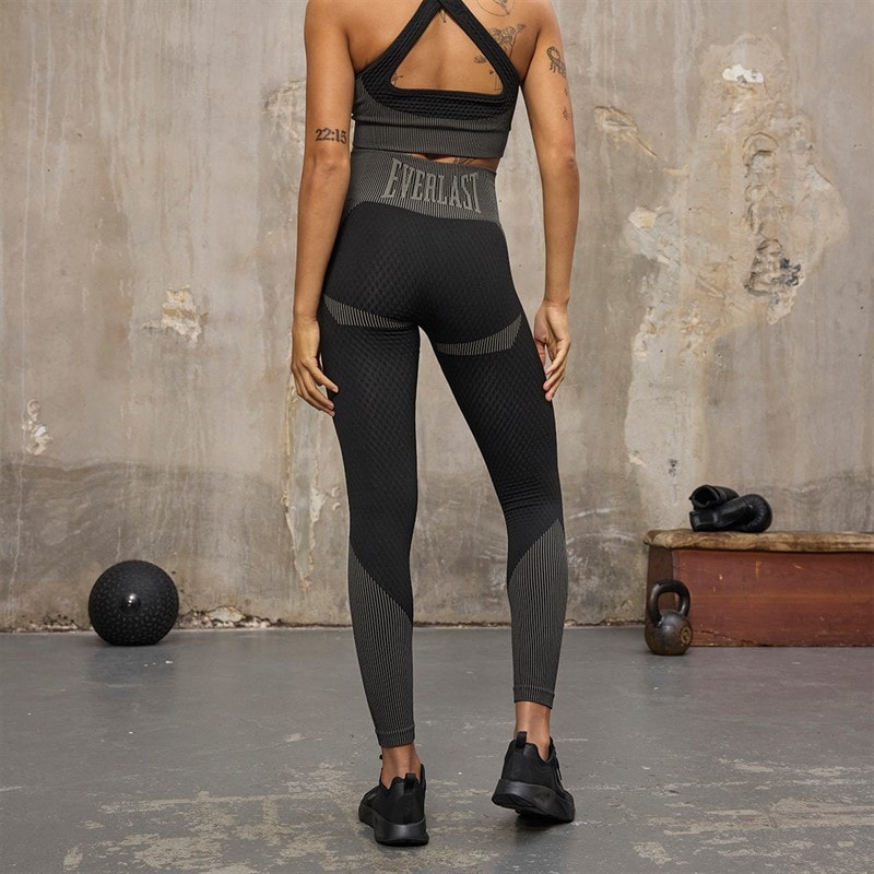 Everlast Leggings sans couture Femme Noir - Image 2